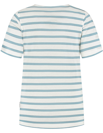 T‑Shirt Refibra V Stripe Blue detail