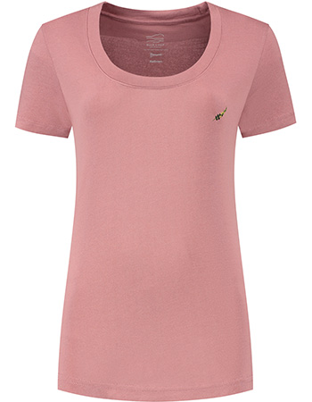 T&#8209;shirt Relinnen Fern Scoop Ash Rose