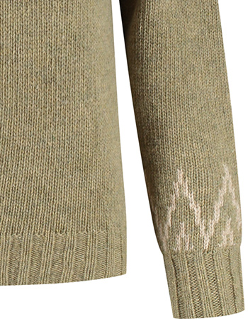 Trui Nordic Light Green Beige detail