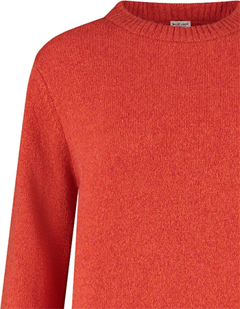 Trui  Gerecycled Wol Ritorti Red detail