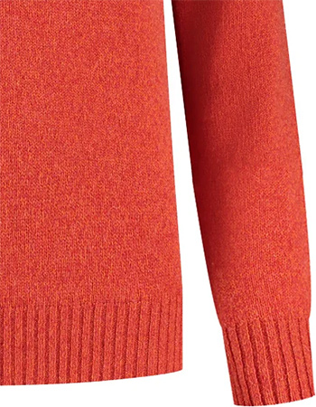 Trui  Gerecycled Wol Ritorti Red detail