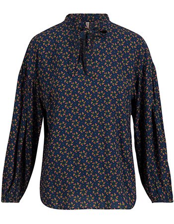 Blouse Folkloristic Fairy Bitsy Navy