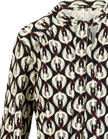 Blouse L Odelette Pour Helma Black detail