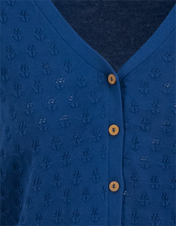 Cardigan Sweet Petite Blauw detail