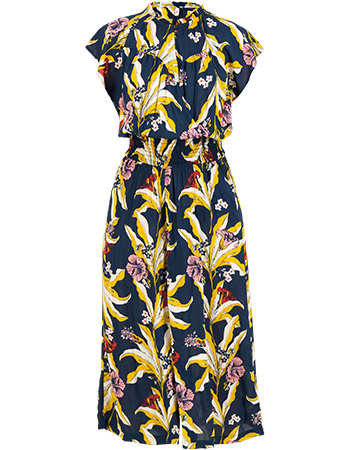 Jurk Love Lightest Wings Fleurs D Hibiscus