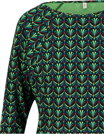 Longsleeve Autumn Wings Green detail