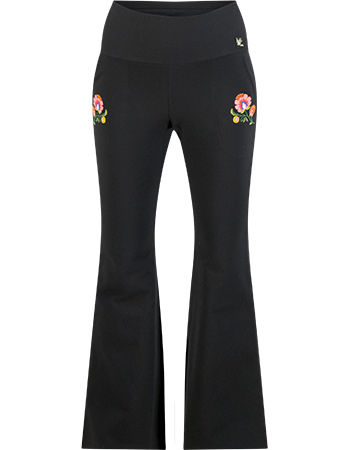 Pantalon Sweat Easy Flared Cosy Black