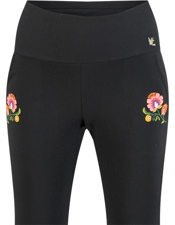 Pantalon Sweat Easy Flared Cosy Black detail