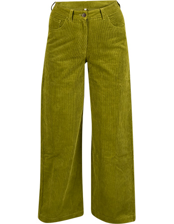 Pantalon Rib High Waist Marlotte Forrest Khaki