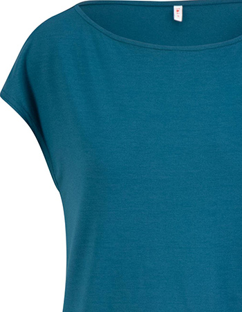 T‑shirt Breezy Flowgirl Romantic Night Petrol detail