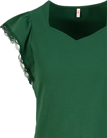 T‑shirt Charming Heart Green detail