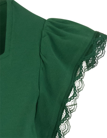 T‑shirt Charming Heart Green detail