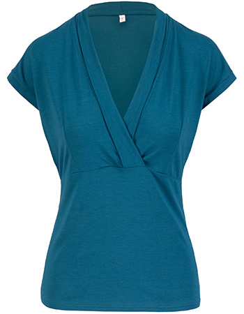 Top Mon Cher Cache Romantic Petrol