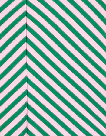 T‑shirt Vintage V Stripe Green Pink detail