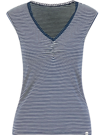 Top Let Love Rule Birdy Stripe Blauw