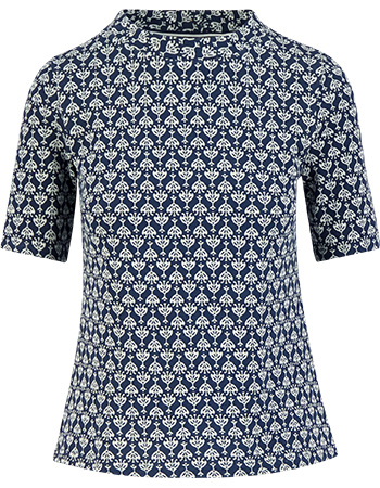 Top Tiny Sixties Vintage Blue Flower