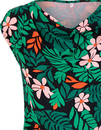 Shirt Wishful Summer Waterfall Dreaming Palm detail