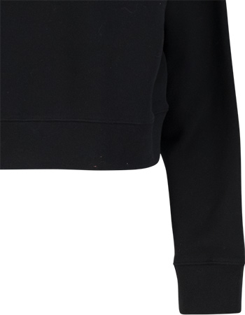 Trui Crew Core Flower Black detail