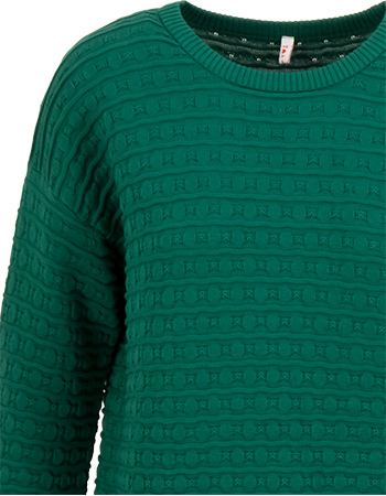 Trui Chic Promenade Green detail