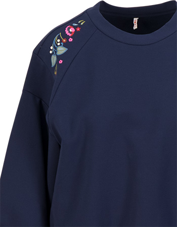Sweater Jacky Rwin Retro Bluing Navy detail