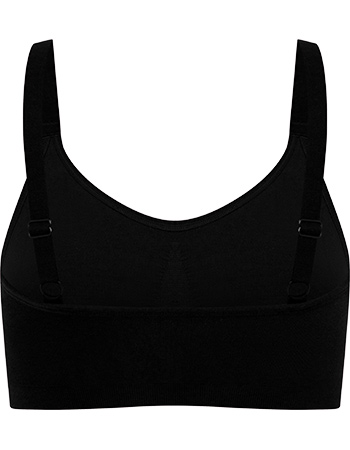 Bamboe BH Zonder Beugel Volle Cup Zwart