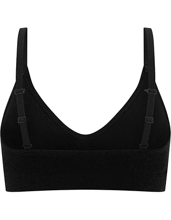 Bamboe T‑shirt BH Zonder Beugel Zwart detail