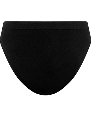 Bamboe Classic Bikinislip Naadloos Zwart detail