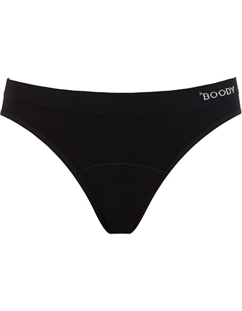 Bamboe Menstruatie Classic Slip Naadloos Licht‑Normaal Zwart