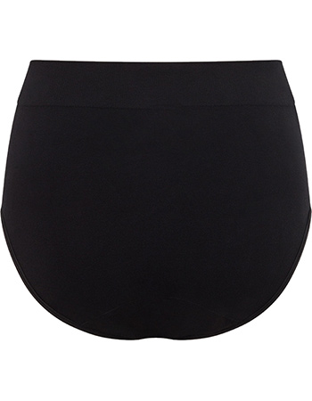 Bamboe Menstruatie Heup Slip Naadloos Normaal‑Zwaar Zwart detail