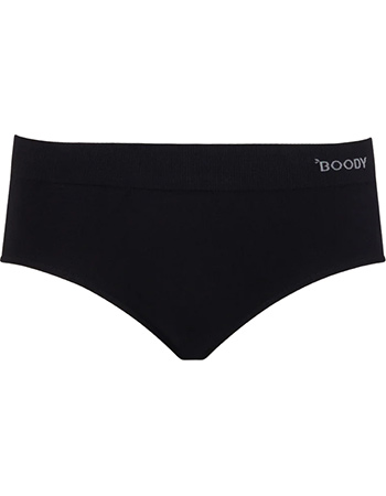 Bamboe Midi Heup Slip Naadloos Zwart