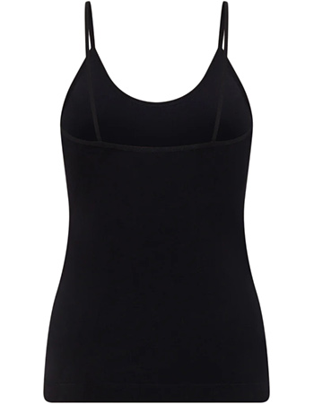 Bamboe Spaghetti Top Cami  Black detail