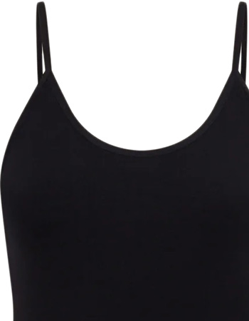 Bamboe Spaghetti Top Cami  Black detail
