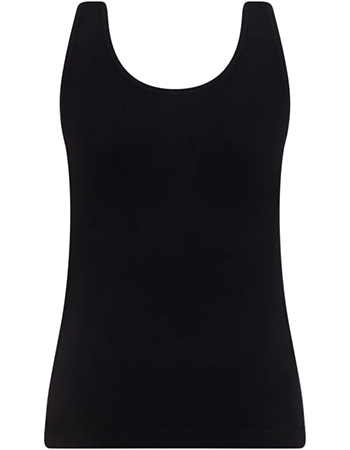 Bamboe Tanktop Cami Black detail