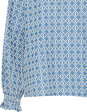 Blouse Pzfenya Medium Blue Denim detail