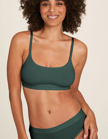 BH Bralette Top  Dark Green