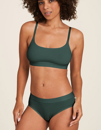 BH Bralette Top  Dark Green