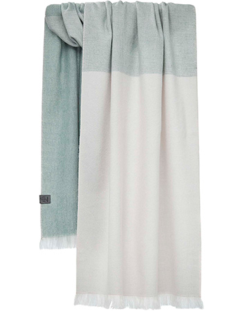 Shawl Alpaca Brushed Ombre Sea Foam