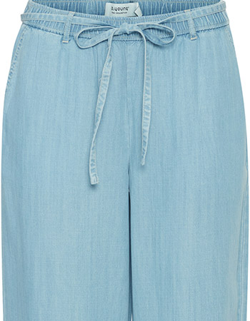 Pantalon Lana Wide Ligth Blue Denim detail