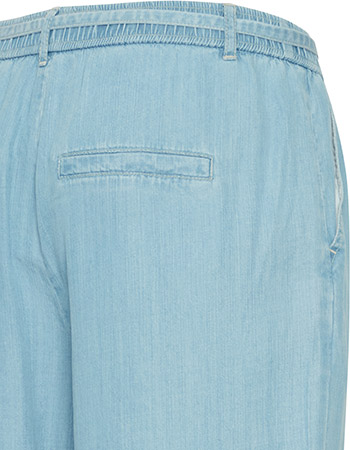 Pantalon Lana Wide Ligth Blue Denim detail
