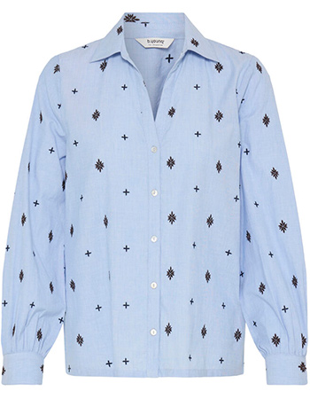 Blouse Byfabienne Chambray Blue