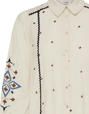 Blouse Byirisa Creme detail