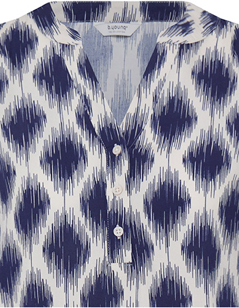 Blouse Bymmjoella Ogee Ikat Med Blue detail