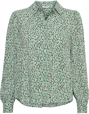 Blouse Byjosa Puff Ming Green Mix