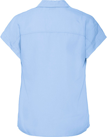 Top Blouse Bykosmo Ligth Blue Denim detail