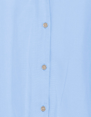 Top Blouse Bykosmo Ligth Blue Denim detail