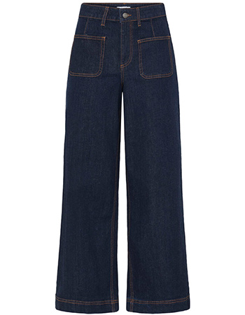 Jeans Bykomma Wide Rinse Blue Denim
