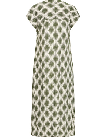 Jurk Lang Bymmjoella Ogee Ikat Kalamata detail