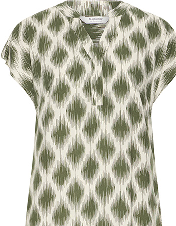 Jurk Lang Bymmjoella Ogee Ikat Kalamata detail