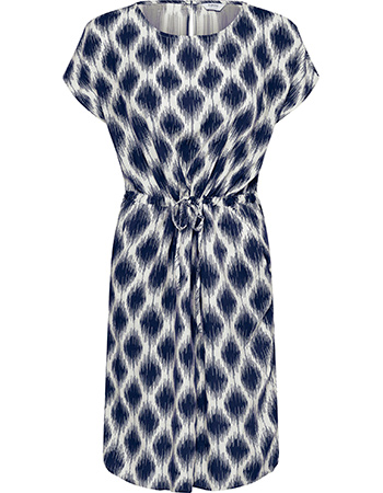 Jurk Bymmjoella Ogee Ikat Med Blue