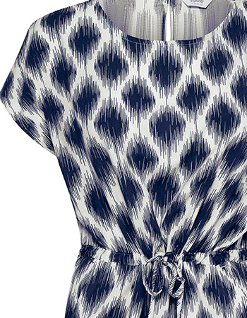 Jurk Bymmjoella Ogee Ikat Med Blue detail